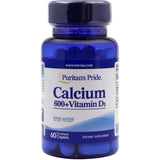 Puritans Pride Calcium 600+Vitamin D Tab 60S