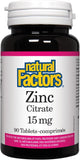 Nf Zinc Citrate 15Mg Tab 90S