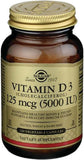 Solgar Vitamin D3 (Cholecalciferol) 5000 Iu Capsules 120'S