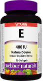 Webber Naturals Vit E400 Ns 90 W