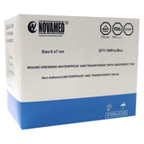 Novamed Sterile Waterproof Wound Dressing Pads (6x10cm), 50 Pieces