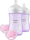 PHILIPS AVENT NATURAL FEEDING BOTTLE PURPLE SET