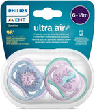 Philips Avent Ultra Air Aacifier 6-18M Animal Mixed X2 Girl( Av9370 )