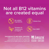 Natural Factors B12 Methylcobalamin 1000 mcg Chewable Tablets, 30 Tablets