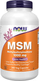 Now Msm Methylsulfonylmethane 1000Mg Caps 240S