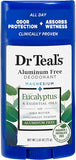 dr teals aluminum free deodorant eucalyptus 75g