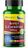 Ams Acetyl L-Carnitine 1000Mg 60S