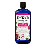 dr teals foaming bath with pure epsom salt pomegranate & black currant 1000ml