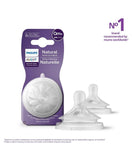 Philips Avent Natural Response Nipple Slow Flow 0M+ X2( Av1202 )