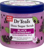 Dr Teals Shea Sugar Body Scrub Black Elderberry 538G