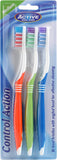 Beauty Formula Control Action Toothbrush 3Pk.