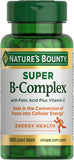 Nature'S Bounty Super B-Complex With Folic Acid & Vitamin C Tablets 150'S