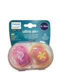 Philips Avent Ultra Air Freeflow Sthr Paw/Whale 6-18 M Mixed X2