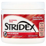 Stridex Maximum Alcohol Free Soft Rouch Pads 55S