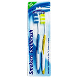 Beauty Formula Smokers Toothbrush 2 Pk.Ex.Hard