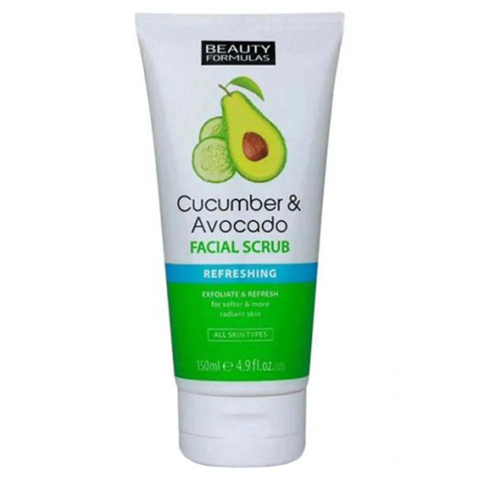 Beauty Formula Cucumber & Avocado Facial Scrub - 150Ml