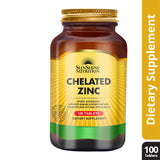 SUNSHINE CHELATED ZINC TAB 100S