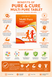 Pure Cure Multi Pure Food Supplement Tablets, 30 Tablets