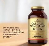 Solgar Calcium Magnesium Plus Boron Tab 250S