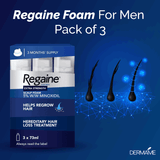 Regaine Foam 5% For Men 3 x 73ml Offer Pack