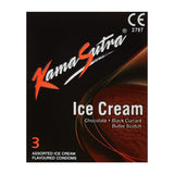 Kama Sutra Condoms Ice Cream Flavor, 3 Pieces