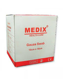 Medix Gauze Swabs Sterile 10cmx10cm, 8 Ply, 50 Pieces