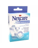 Nexcare Clear Waterproof Bandages Assorted CWP-30, 30 Pieces