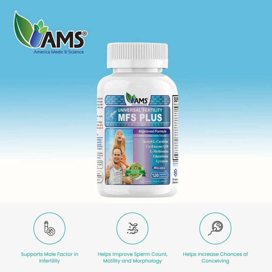 Ams Male Fertility Supplement 120s