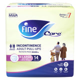 Fine Care XL Unisex Incontinence Adult Pull-Up Diapers (Waist 130-170cm), 14 Pieces