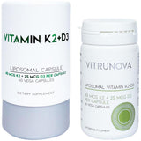 Vitrunova Liposomal K2+D3 Caps 60's