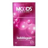 Moods Latex Condoms Bubblegum Flavor, 12 Pieces