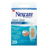 Nexcare Aqua Clear Waterproof Bandages, 20 Pieces