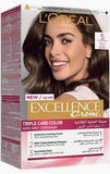 LOREAL EXCELLENCE 5 NATURAL LIGHT BROWN 100ML