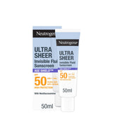 Neutrogena Ultra Sheer Invisible Age Shield Fluid  Spf50+ 50Ml