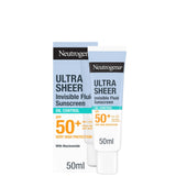 Neutrogena Ultra Sheer Invisible Oil Control Fluid  Spf50+ 50Ml