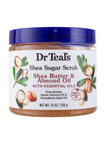 dr teals shea sugar body scrub shea butter & almond oil 538g