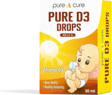 PURE D3 DROPS 400IU 30 ML