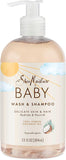 Shea Moisture 100% Virgin Coconut Oil Baby Wash & Shampoo- 12 Oz.