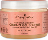 Shea Moisture Curl Enhancer Gel Curling Gel Souffle - Coconut And Hibiscus 12Oz