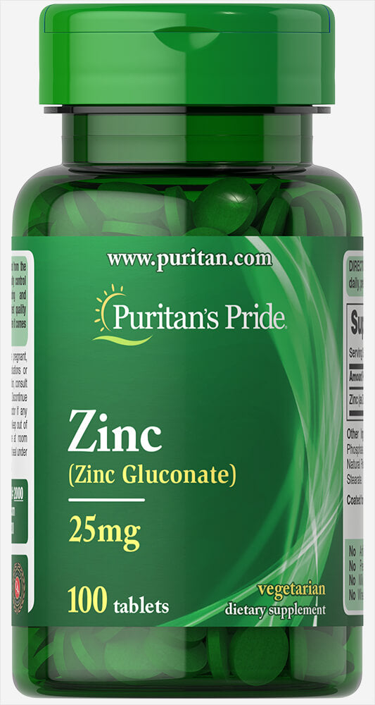 Puritans Pride Zinc Gluconate 25Mg 100s