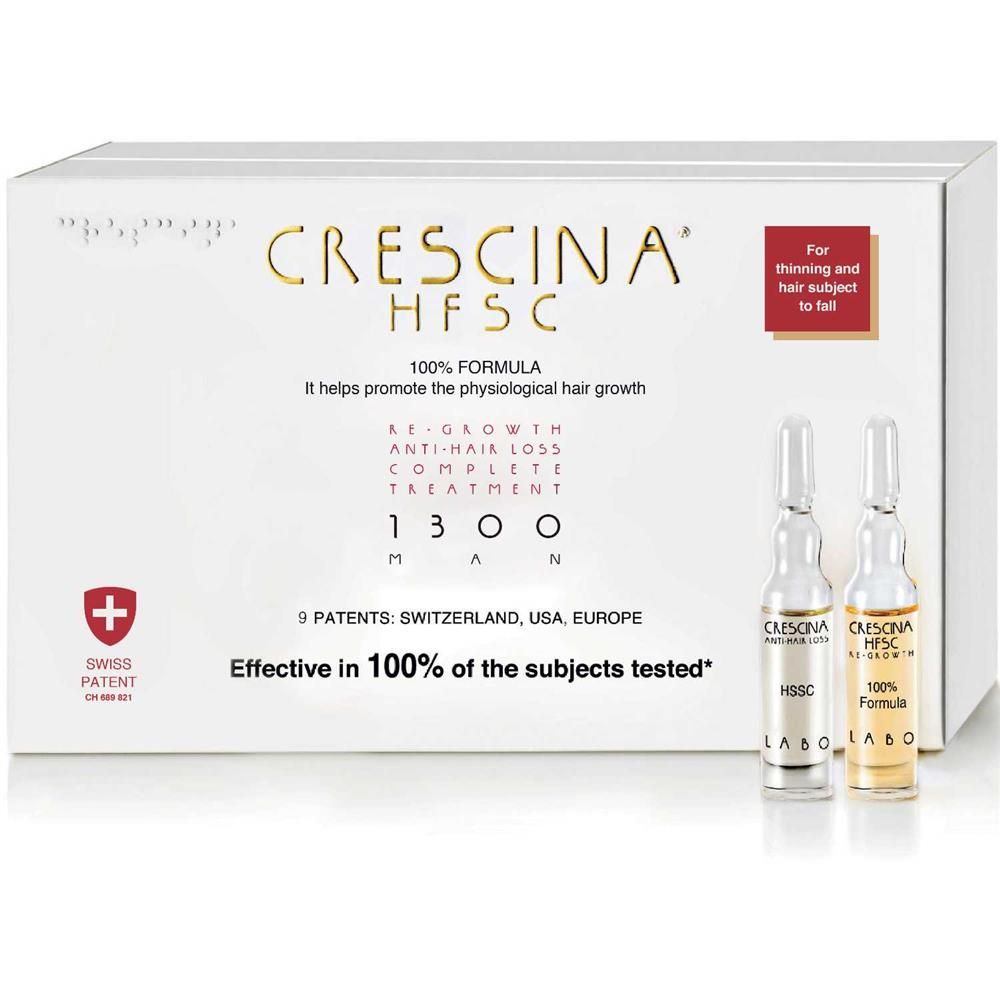 Crescina Hfsc 1300 Man Hair Complete Kit 10+10, 3.5ml
