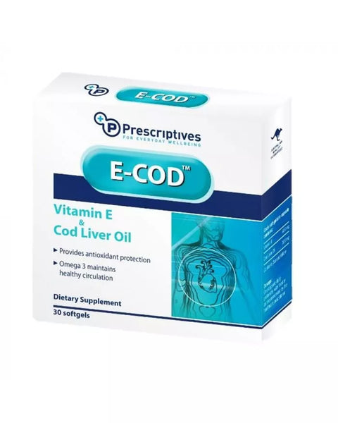Codcap Vitamin E And Omega Supplement - Prescriptives E-Cod Cap 30S - Dermame.Com