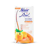 Nair Facial Hair Removal Cold Wax Strips with Apricot Milk Extract 20s