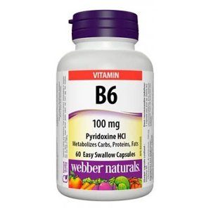 Webber Naturals Vitamin B6 100Mg Cap 60s
