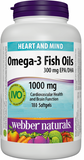 Webber Naturals Omega 3 Salmon & Fish Oils Softgel 180's