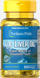 Puritans Pride Codliver Oil Softgel 100s
