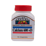21St Century Calcium 600+D Cap 75's