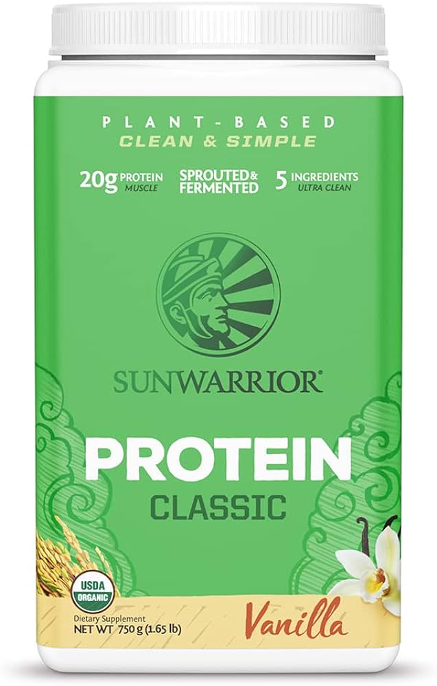Sunwarrior Protein Classic  Blend Organic  Vanilla 750 gm