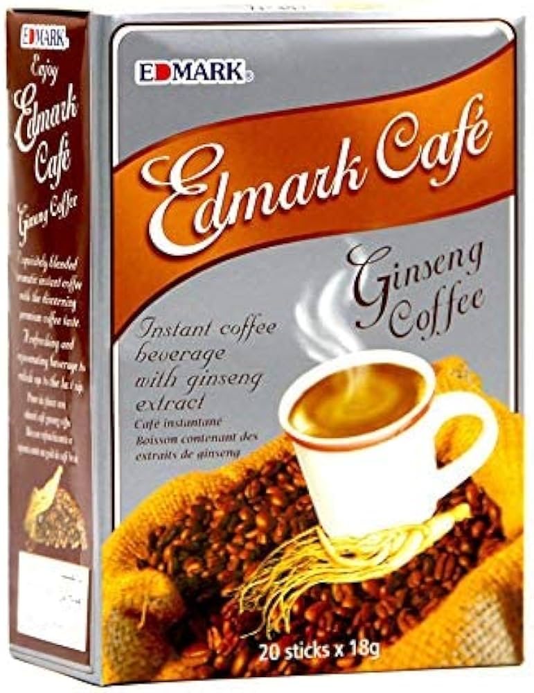 Edmark Cafe Coffee With Ginseng 18Gm X 20 Sticks – Dermame