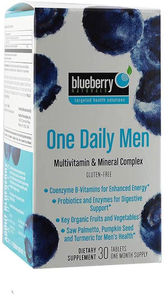 Blueberry Naturals One Daily Men Tab 30S B4003